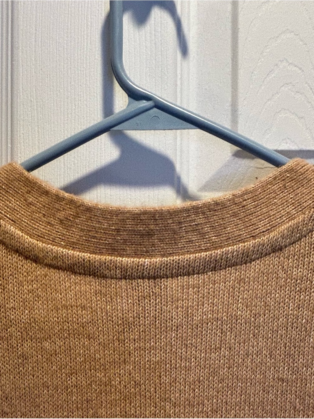 twik Tan V-Neck Button Front Knit Sweater Vest - cotton blend, size medium - Picture 7 of 13